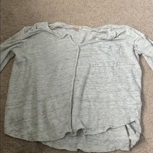 Gray Quarter Sleeve Shirt Size Medium